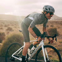 Café du Cycliste Francine Men's Midweight Jersey Radtrikot Heather Grey