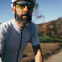 Café du Cycliste Francine Men's Midweight Jersey Radtrikot White