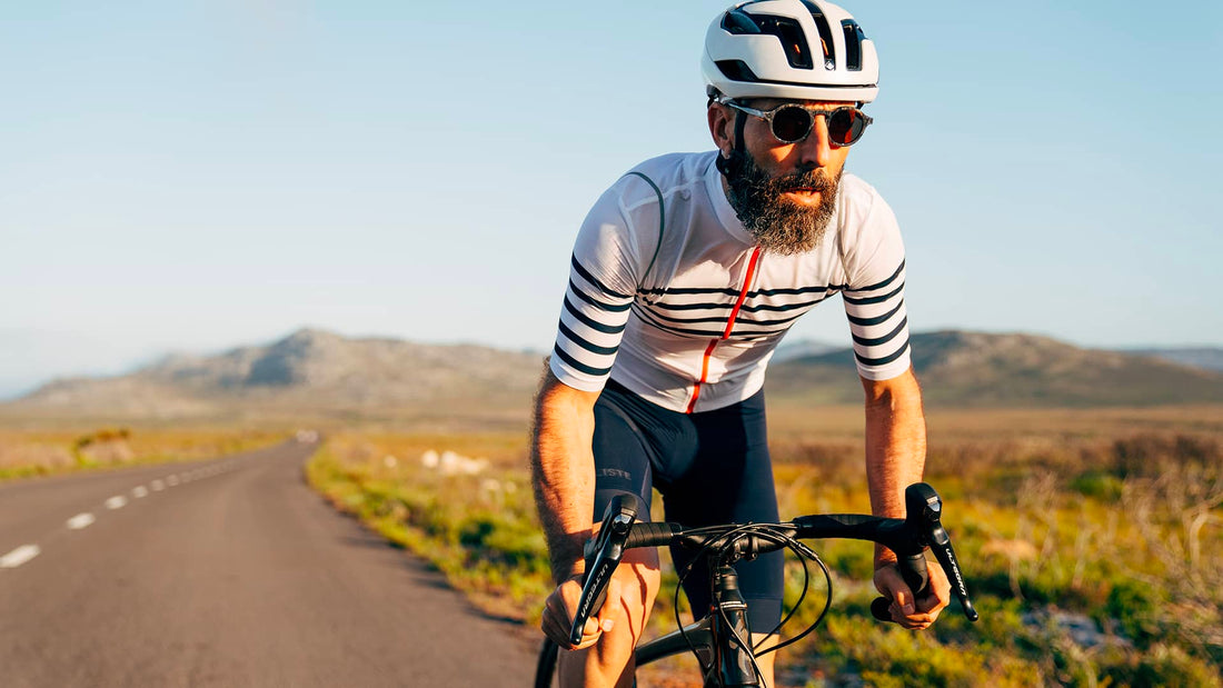Café du Cycliste Mona Men's Superlight Audax Cycling Jersey Radtrikot White