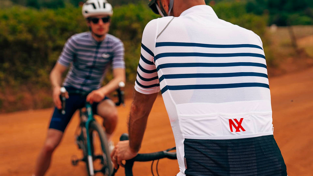 Café du Cycliste Mona Men's Superlight Audax Cycling Jersey Radtrikot White