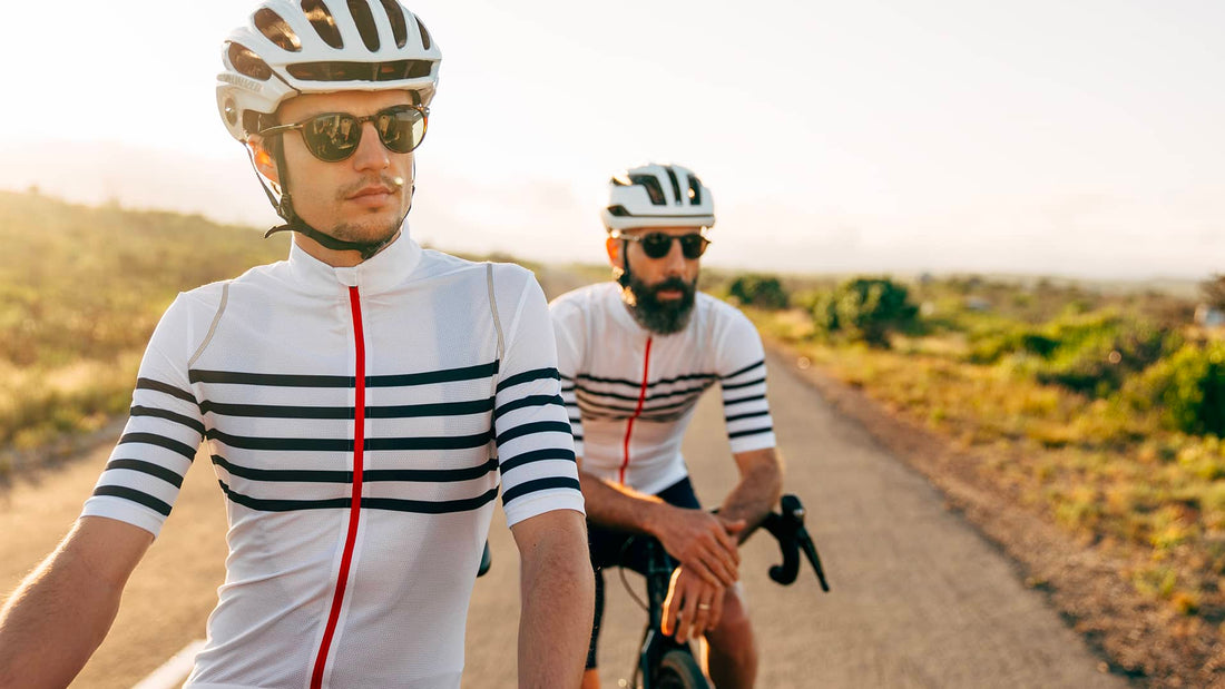 Café du Cycliste Mona Men's Superlight Audax Cycling Jersey Radtrikot White