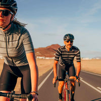 Café du Cycliste Francine Women's Breton Cycling Jersey Radtrikot Double Grey