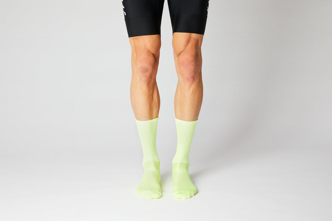 Fingercrossed Classics Socks chaussettes de cyclisme fluo