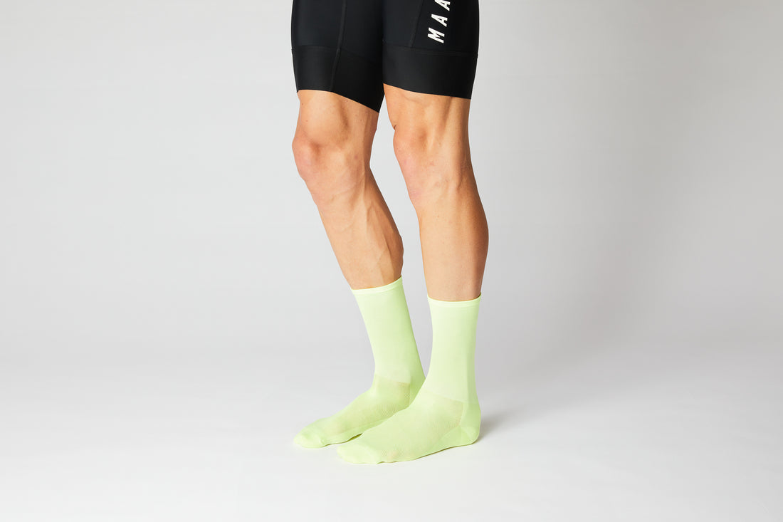 Fingercrossed Classics Socks chaussettes de cyclisme fluo
