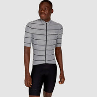 Café du Cycliste Francine Men's Midweight Jersey Radtrikot Heather Grey