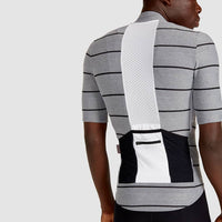Café du Cycliste Francine Men's Midweight Jersey Radtrikot Heather Grey