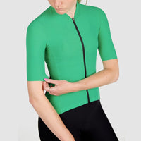 Café du Cycliste Christine Women's Race Cycling Jersey Radtrikot Eden Green