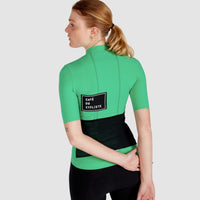 Café du Cycliste Christine Women's Race Cycling Jersey Radtrikot Eden Green