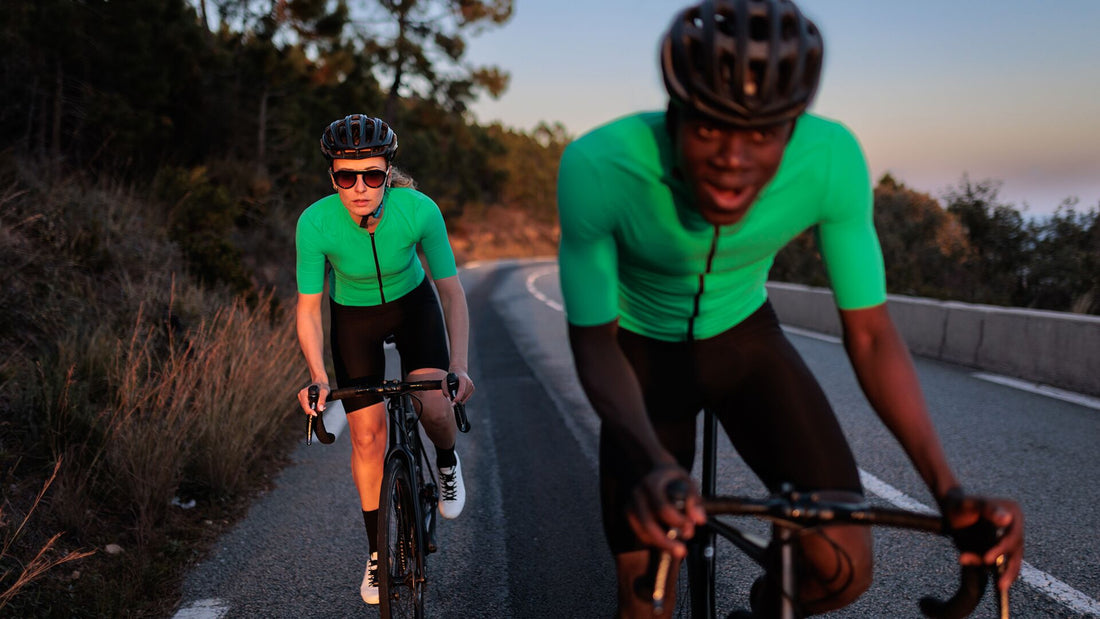 Café du Cycliste Christine Women's Race Cycling Jersey Radtrikot Eden Green