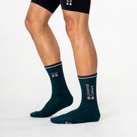 Universal Colours Mono Merino Socks Radsocken Spruce Green