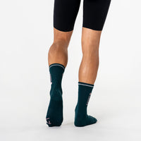 Universal Colours Mono Merino Socks Radsocken Spruce Green
