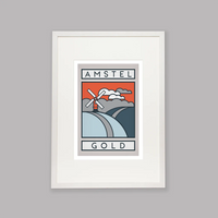 Ciclista fatto a mano Amstel Gold Cycling Art Print