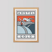 Ciclista fatto a mano Amstel Gold Cycling Art Print