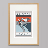 Ciclista fatto a mano Amstel Gold Cycling Art Print