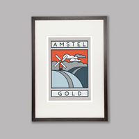 Ciclista fatto a mano Amstel Gold Cycling Art Print