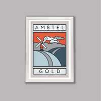 Ciclista fatto a mano Amstel Gold Cycling Art Print