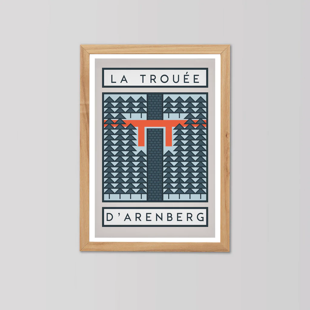 Cycliste fait main La tranchée d'Arenberg, cyclisme Parix-Roubaix Impression artistique