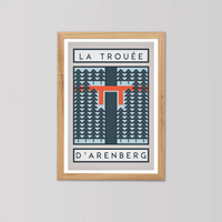 Ciclista fatto a mano The Arenberg Trench, Parix-Roubaix Cycling Art Print
