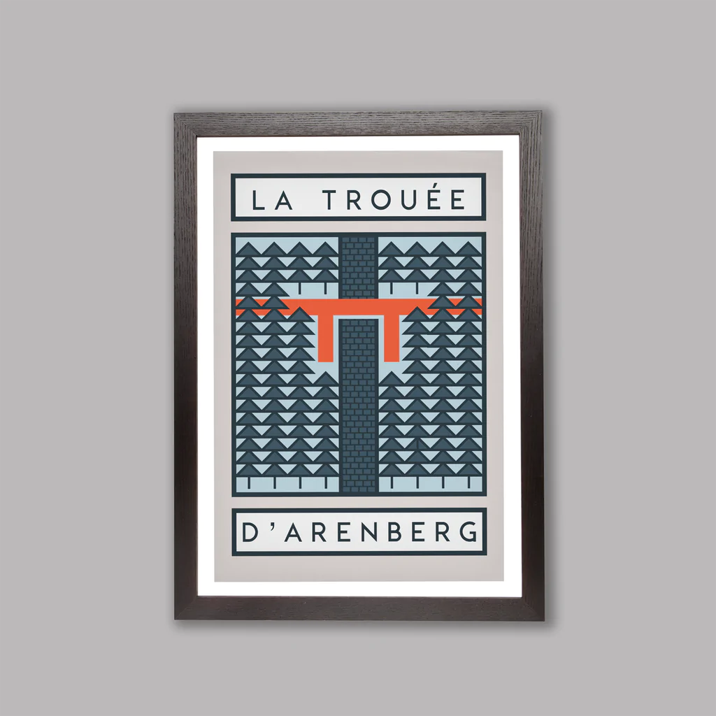 Cycliste fait main La tranchée d'Arenberg, cyclisme Parix-Roubaix Impression artistique