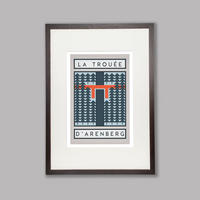 Ciclista fatto a mano The Arenberg Trench, Parix-Roubaix Cycling Art Print
