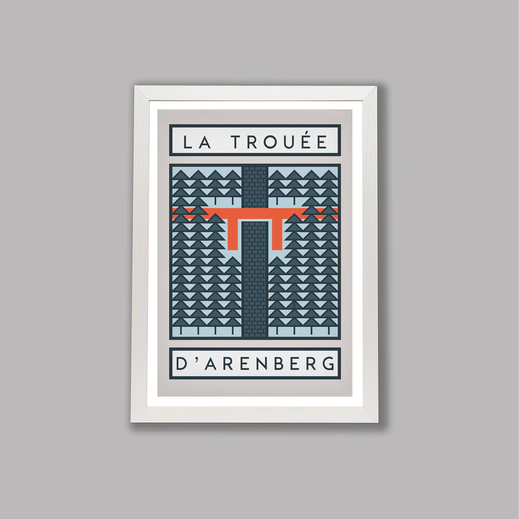 Cycliste fait main La tranchée d'Arenberg, cyclisme Parix-Roubaix Impression artistique