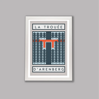 Ciclista fatto a mano The Arenberg Trench, Parix-Roubaix Cycling Art Print