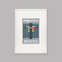 Ciclista fatto a mano The Arenberg Trench, Parix-Roubaix Cycling Art Print