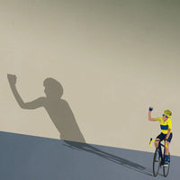 Handmade Cyclist Annemiek Van Vleuten Tour de France Femmes Limited Edition Cycling Art Print