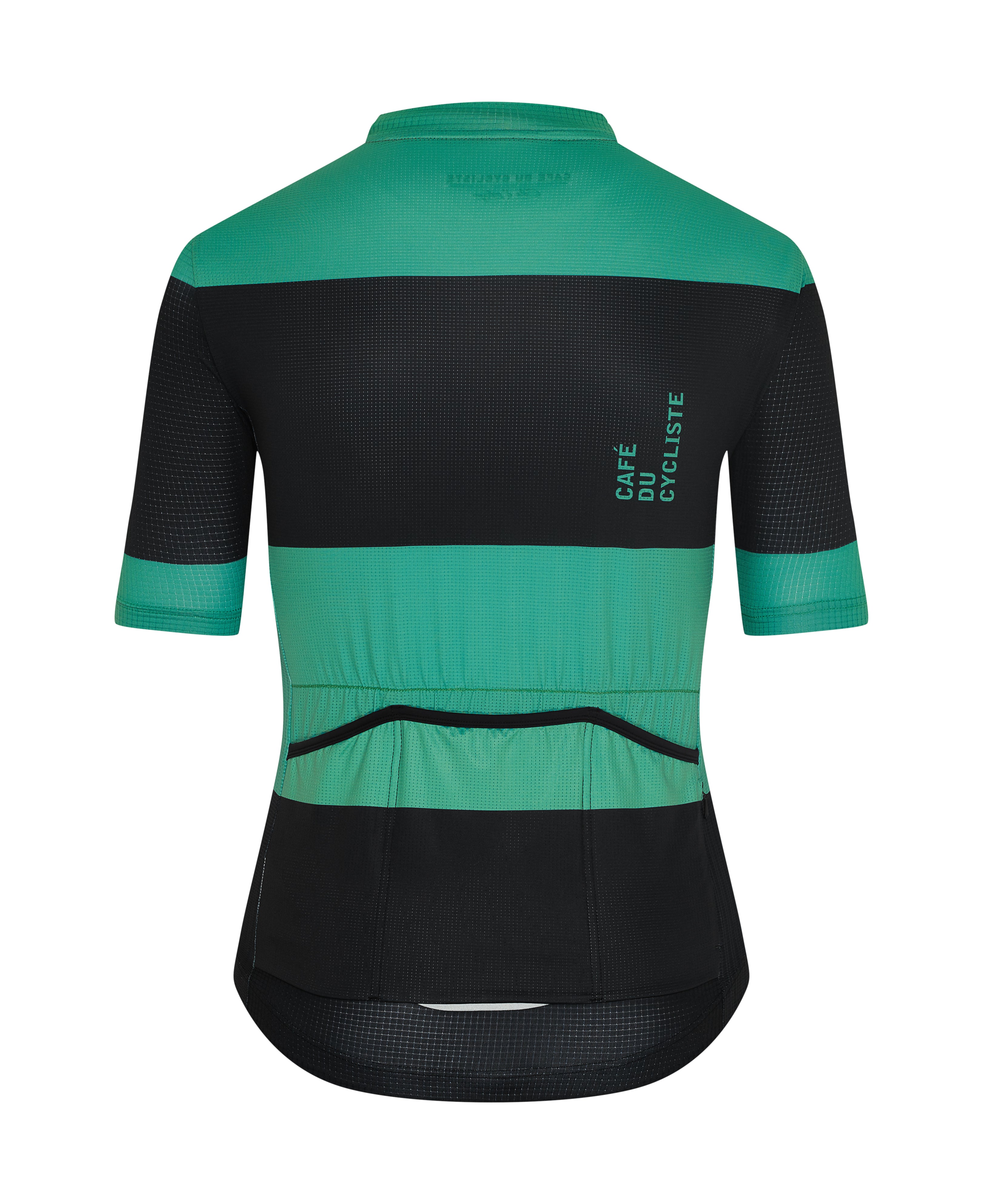 Black and green cycling jersey on sale