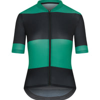Café du Cycliste Angeline Womens's Ultralight Cycling Jersey Radtrikot Black Green