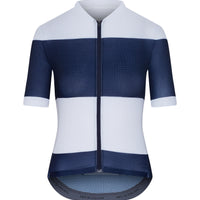Café du Cycliste Angeline Womens's Ultralight Cycling Jersey Radtrikot Navy White