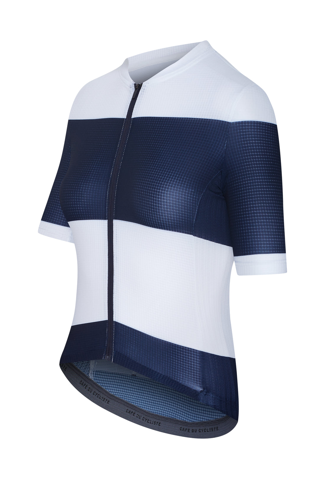 Café du Cycliste Angeline Womens's Ultralight Cycling Jersey Radtrikot Navy White