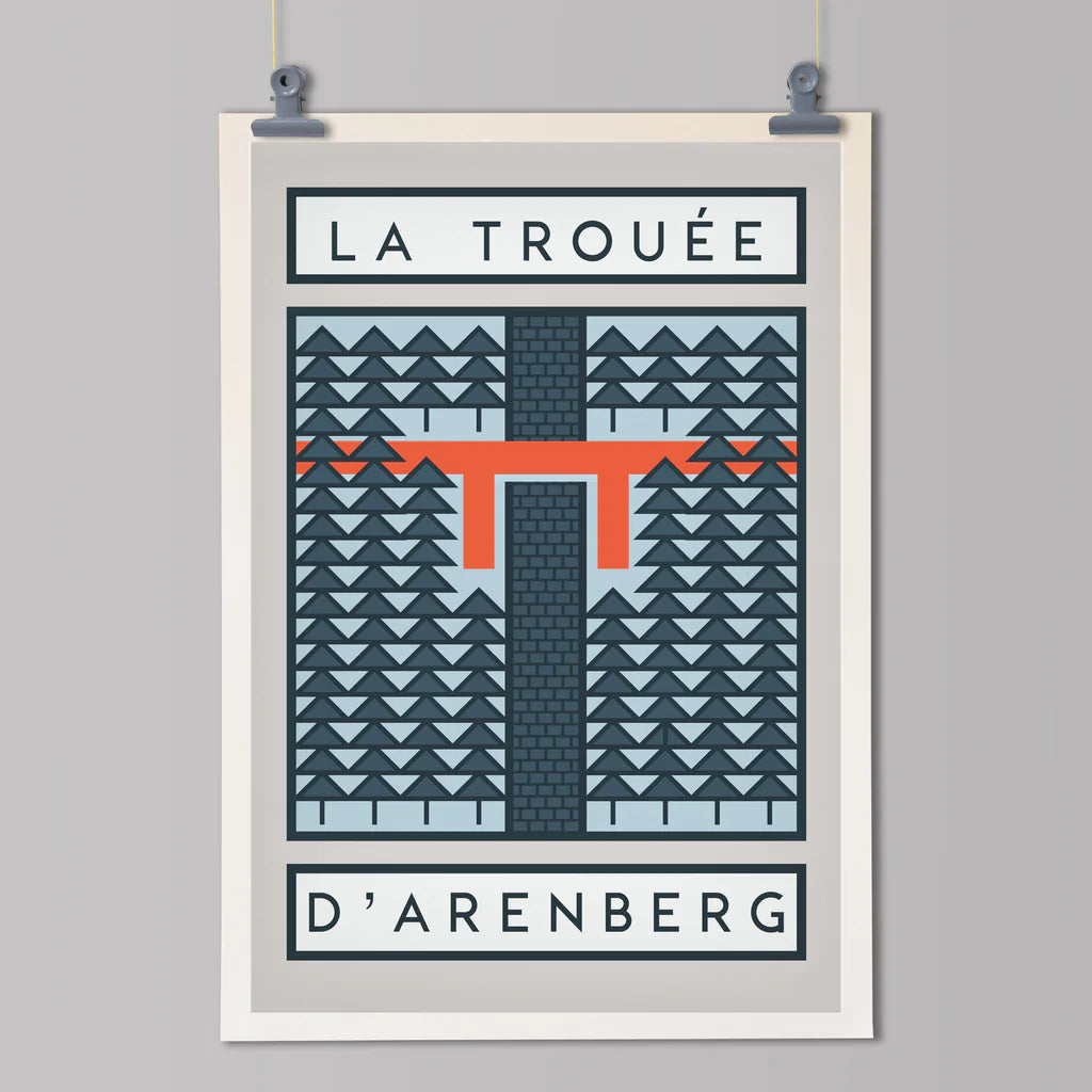 Cycliste fait main La tranchée d'Arenberg, cyclisme Parix-Roubaix Impression artistique
