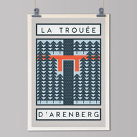Ciclista fatto a mano The Arenberg Trench, Parix-Roubaix Cycling Art Print