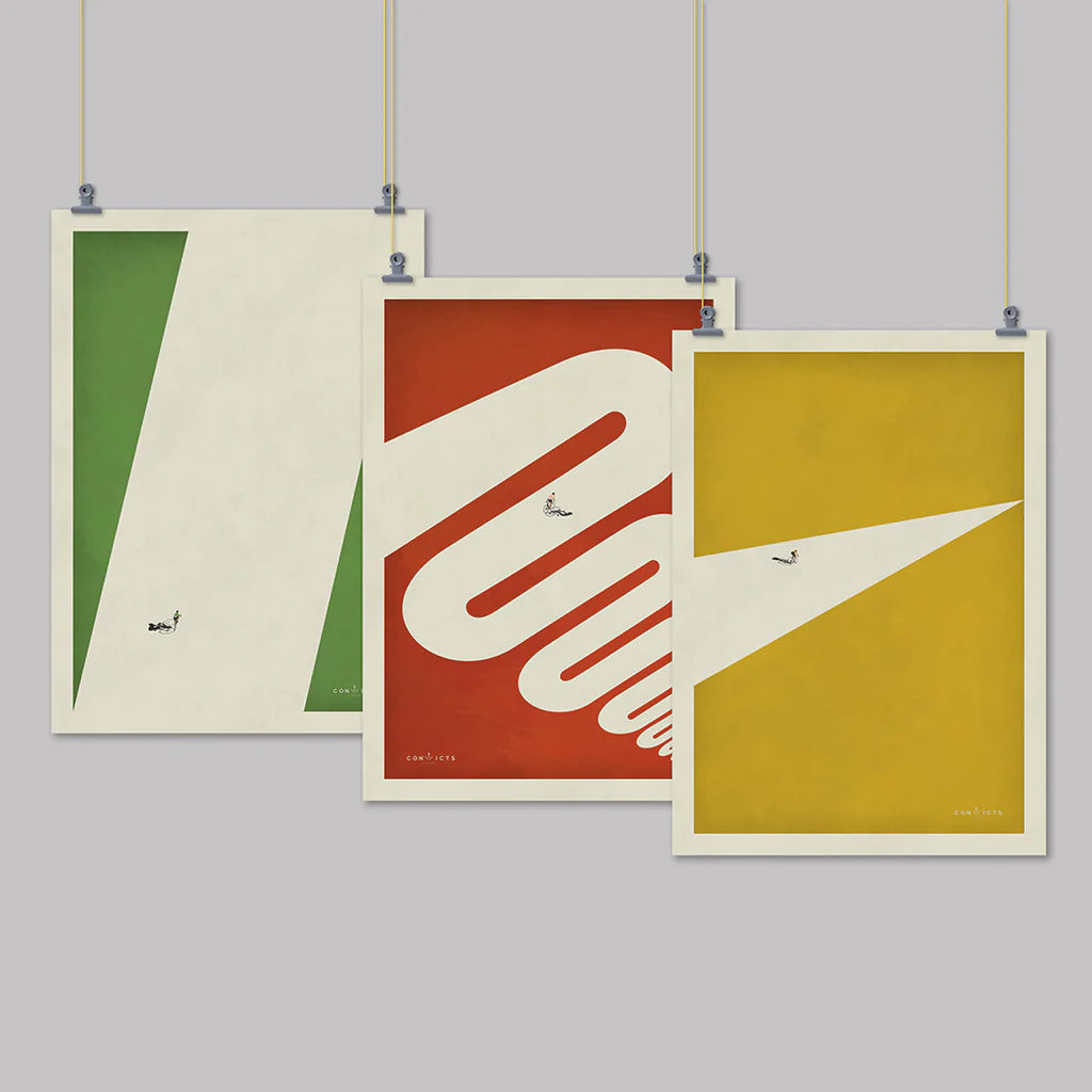 Handmade Cyclist Maillot Vert Cycling Art Print