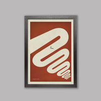 Handmade Cyclist King of the Mountains Cycling Art Print