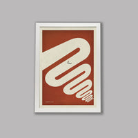 Handmade Cyclist King of the Mountains Cycling Art Print