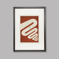 Handmade Cyclist King of the Mountains Cycling Art Print