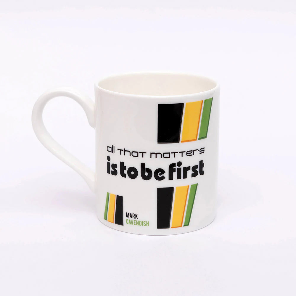 Tasse de cycliste Mark Cavendish faite à la main