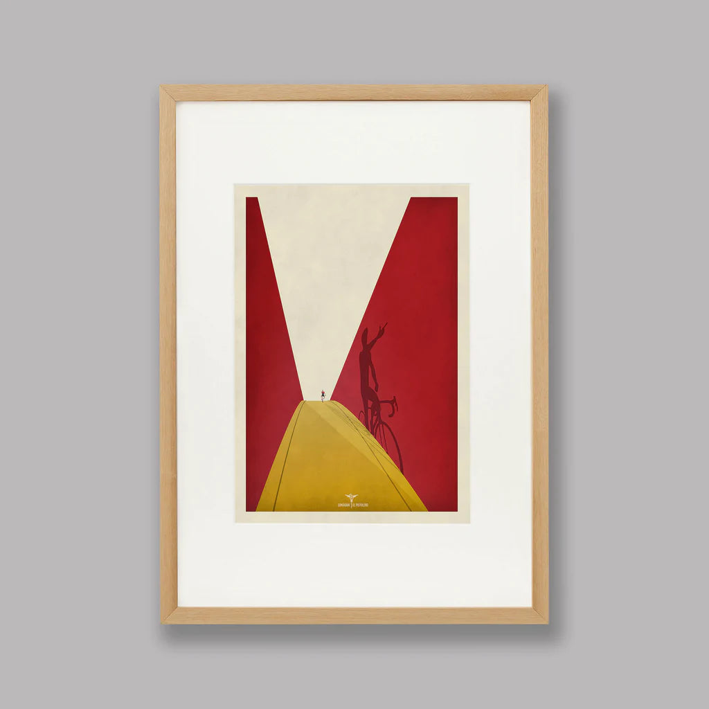 Handmade Cyclist Contador Cycling Art Print
