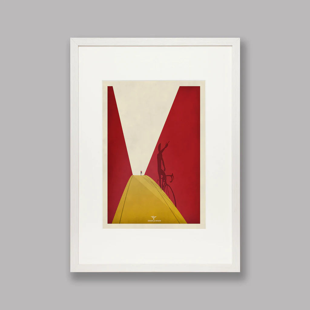 Handmade Cyclist Contador Cycling Art Print
