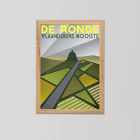 Ciclista fatto a mano De Ronde: The Tour of Flanders Cycling Art Print
