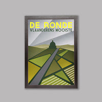 Ciclista fatto a mano De Ronde: The Tour of Flanders Cycling Art Print