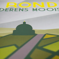Ciclista fatto a mano De Ronde: The Tour of Flanders Cycling Art Print