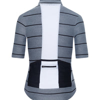 Café du Cycliste Francine Women's Breton Cycling Jersey Radtrikot Double Grey