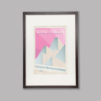 Ciclista fatto a mano Giro d'Italia Cycling Art Print