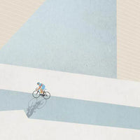 Ciclista fatto a mano Giro d'Italia Cycling Art Print