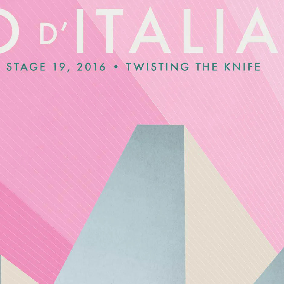 Cycliste fait à la main Giro d'Italia Cyclisme Impression artistique