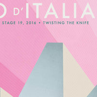 Ciclista fatto a mano Giro d'Italia Cycling Art Print