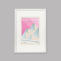 Ciclista fatto a mano Giro d'Italia Cycling Art Print